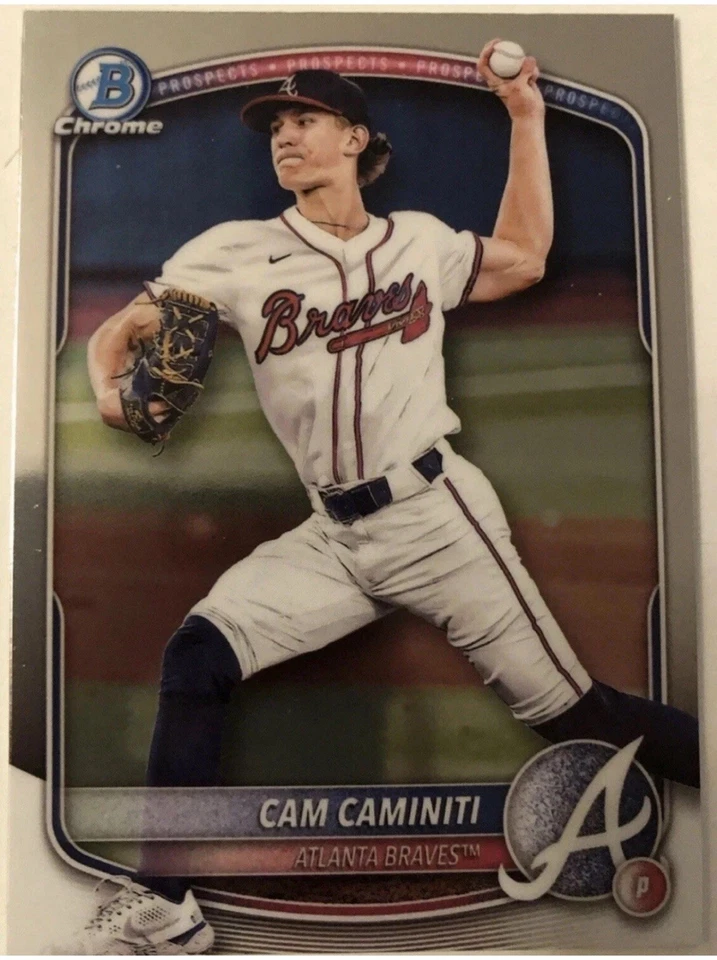 Atlanta Braves Lote 4 Parche AUTO /15 FUENTES Schwellenbach 2 CAMINITI Acuna NACHO Foto 3 de 4