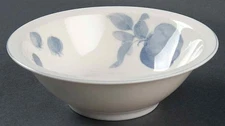 Epoch Blue Fruits Rimmed Cereal Bowl 2434993