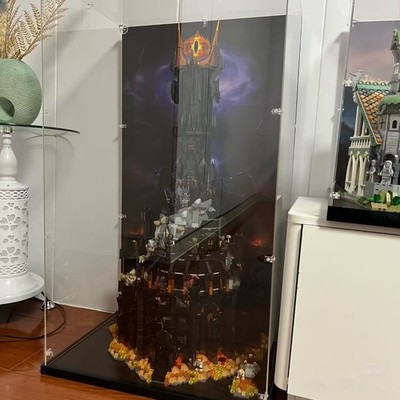 Acryl Vitrine für LEGO  10333 Der Herr der Ringe   Barad-Dûr