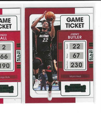 2021-22 Panini Contenders Basketball Game Ticket Green #53 Jimmy Butler