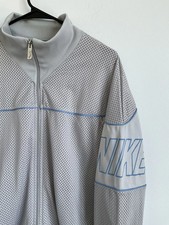 VTG Nike Men's Jacket Track Style Gray Baby Blue VTG RED TAG Size Medium