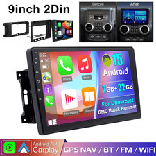 Car Stereo Radio Navigation Android 15 For Gmc Yukon Chevrolet Sierra Carplay Bt