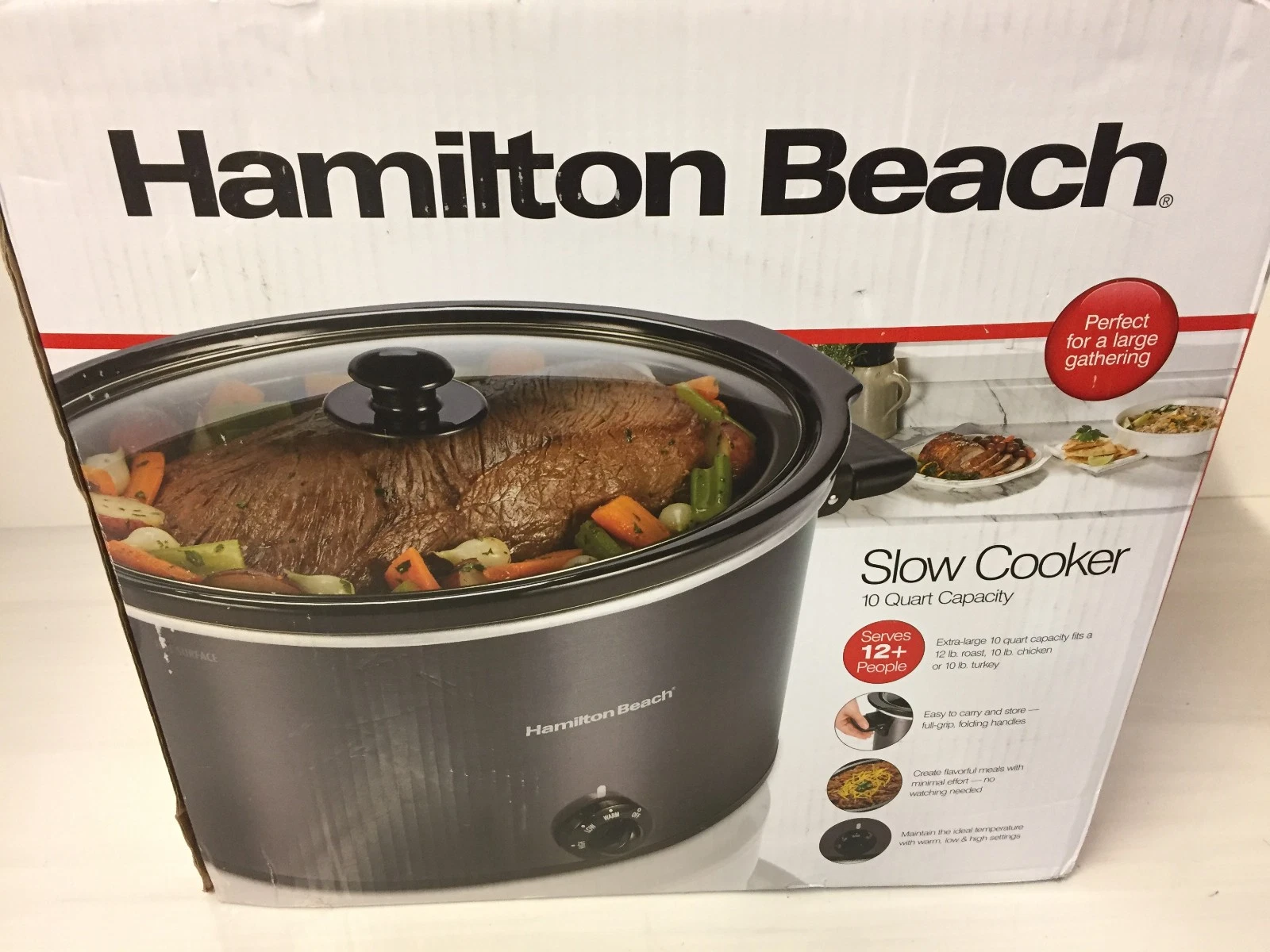 Hamilton Beach 10 Quart Large Capacity Slow Cooker, Model 33191G
Opens in a new window or tab