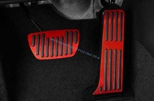 For Toyota Venza Harrier 2021-2024 Brake Accelerator Pedal Pad Cover Red Alloy