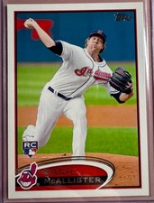 2012 Topps Zach McAllister Rookie #570 Cleveland Indians MLB Baseball