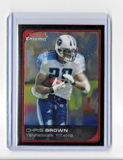 2006 BOWMAN CHROME CHRIS BROWN BASE CARD - CARD #145 - TITANS - FREE SHIPPING