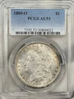 1889-O Morgan Dollar $1 PCGS AU53 New Orleans Silver One US Coin BETTER DATE!