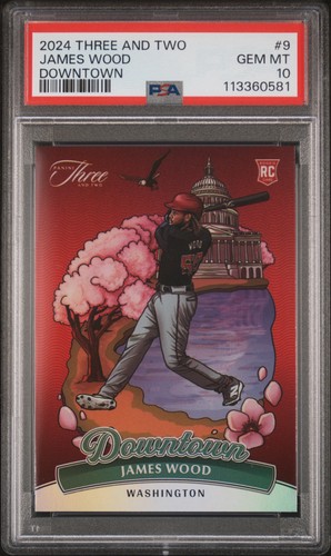 James Wood #9 2024 Panini Three and Two Downtown card