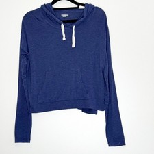 Aerie Cropped Lightweight Stretch Hoodie Women's Size Small