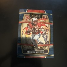 2022 Panini Select Draft Picks Blue #77 Russell Wilson NC State football card