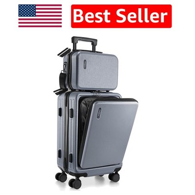 Expandable 20 Inch Carry On Luggage with TSA Lock & Tech-Friendly Compartments