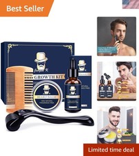 Personalized Beard Care Gift Set: Essential Growth Oils  Grooming Tools for Men