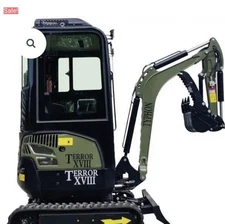 TYPHON TERROR XVIII Prestige 2 Ton Mini Excavator KUBOTA Diesel EngineUSA