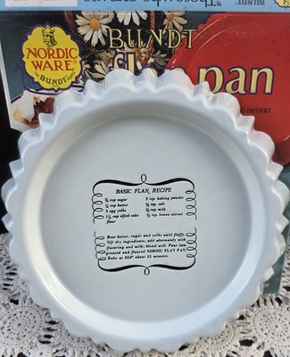 Bundt Nordic Ware Flan Pan 4 Cup 1970s Vintage Original Box USA