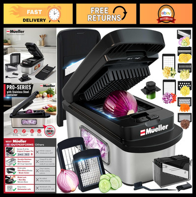 10-in-1 Stainless Steel Multi Vegetable Chopper & Mandoline Slicer - Kitchen Gad