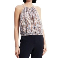 Theory Gathered Satin Camisole Desert Lawn Green Women  s Size S