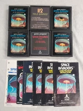 Space Invaders - Atari 2600 Cartridge W/ Manual - Tested 