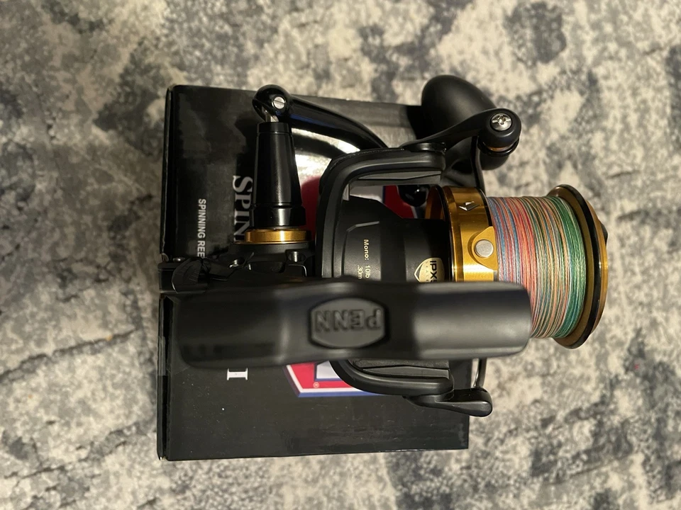 Carrete de pesca giratorio Penn Spinfisher SSVII SSV 5500 LC VII FUNDICIÓN LARGA - NUEVO EN CAJA Foto 3 de 4