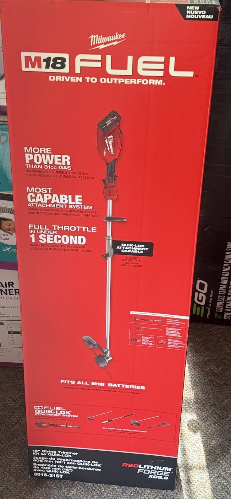 NEW Milwaukee M18 16" FUEL String Trimmer 3016-20ST 18V w/ QUIK-LOK - Tool Only