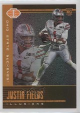 2021 Panini Chronicles Draft Picks Illusions Orange Justin Fields #102 0ps8