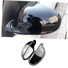 2PCS Black Side Rear View Mirror Cover Replacement Caps Shell for VW GOLF black