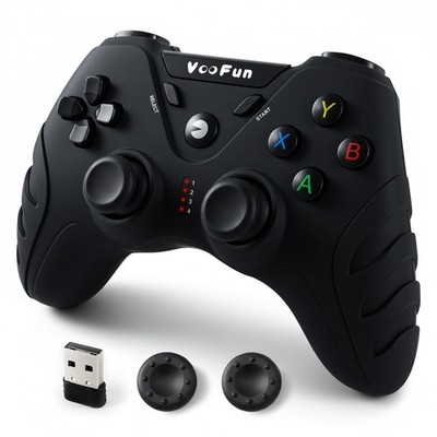 Wireless PC Controller Gamepad mit Hall Effekt Joystick Dual Vibration 2,4g für