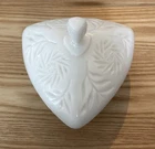 Vintage Hazel Atlas Milk Glass Candy Dish With Lid