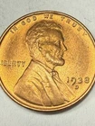 * 1938-D BU RED LINCOLN CENT  (UPGRADE THAT SPOT IN YOUR SET) PRICED TO SELL 🔥*