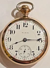 Antique 1918 ELGIN Grade 336 Model 5 18s 17j Pocket Watch Working!