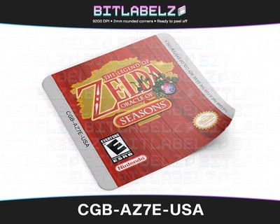 The Legend of Zelda: Oracle of Seasons [CGB-AZ7E-USA] Game Boy Color Label