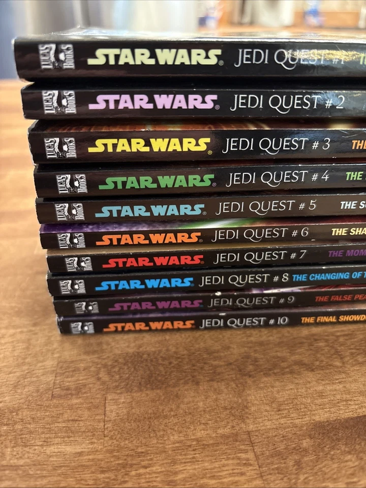 Star Wars Jedi Quest Books Complete Set Series 1-10 (2002-2004) Jude Watson Lot Foto 2 de 4