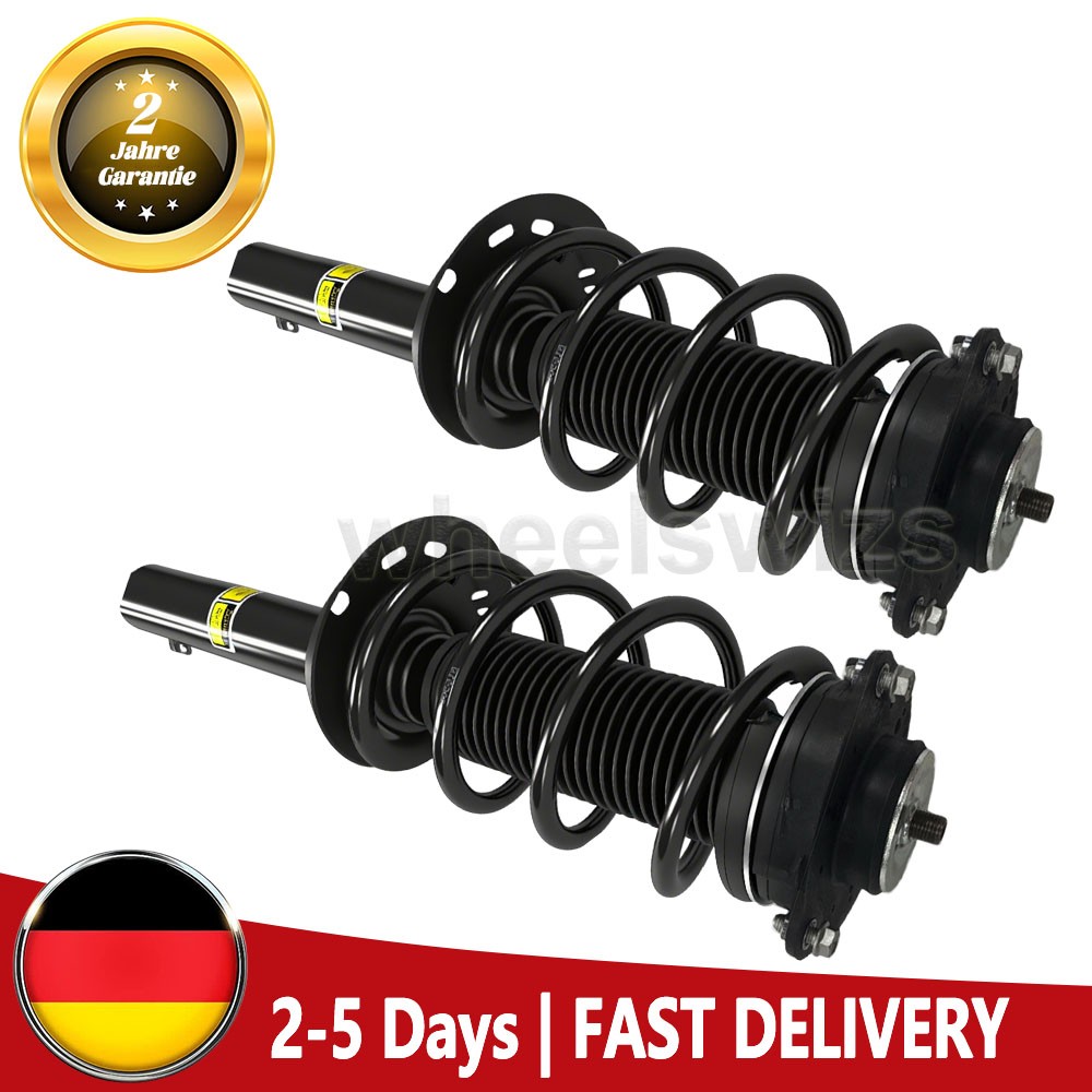 2x Front Shock Absorber Left Right Complete Strut 1k0413031at For Audi A3 8p