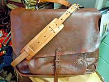 VTG Rare USPS US Leather Mail Postal Carrier Messenger Briefcase Bag  25