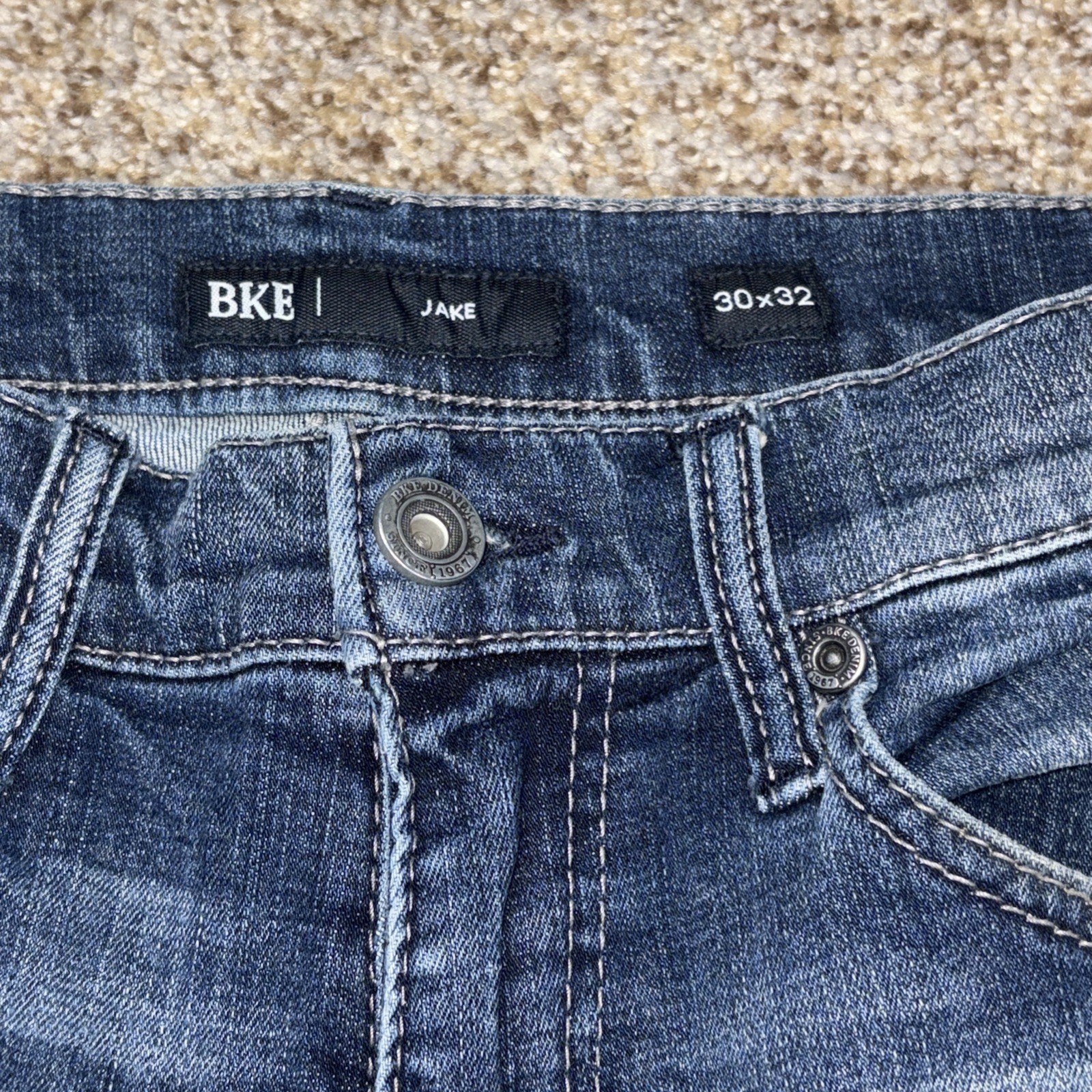 BKE Jake Jeans 30x32 Straight Leg Denim Stretch Cowboy Western Fits 28 X 30 - View 4