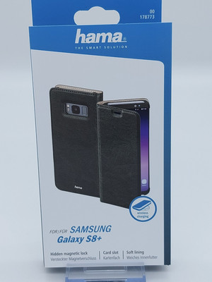 Flip Case Etui Handytasche Tasche Hülle f. Samsung Galaxy S8+ Plus (Schwarz)