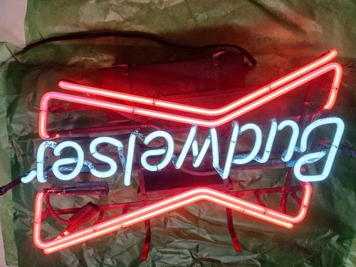 Vintage Budweiser Neon Sign Read Description