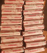 50 Rolls, Full Penny Box, 1959 Thru 1982, Unsearched