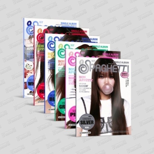 (CD) LE SSERAFIM 1st Single - Spaghetti (Compact Ver.) + Store Gift Photos