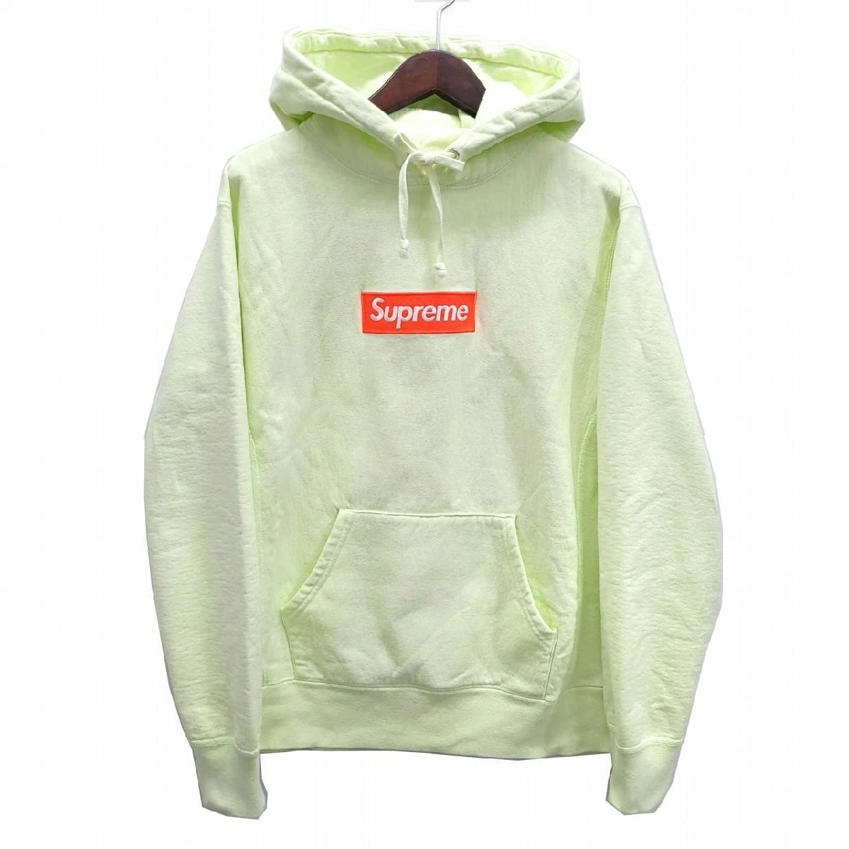 Sweat à capuche Supreme Box Logo M Pale Lime Pale Lime AA homme s