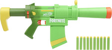 Nerf Fortnite Smg-Zesty Blaster, 10 Nerf Elite Darts, 10-Dart Clip, Removable St