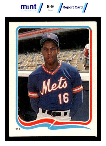 Dwight Gooden #113 1985 Fleer Star Stickers card