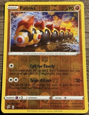 Falinks - 109/192 - Uncommon - Reverse Holo - LP (L)
