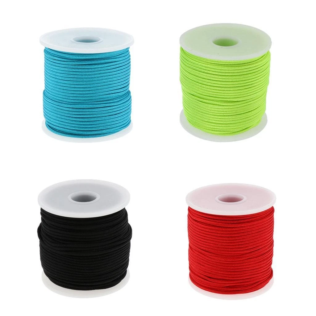 Corde Nylon Utilitaire Noire Mil-Com - 7mm X 15 Mètres - Paracord Pour Camping, Pêche, Randonnée