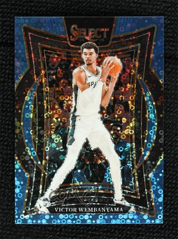 2024 Panini Select Concourse Light Blue Disco Prizm 1/99 Victor Wembanyama 8k8