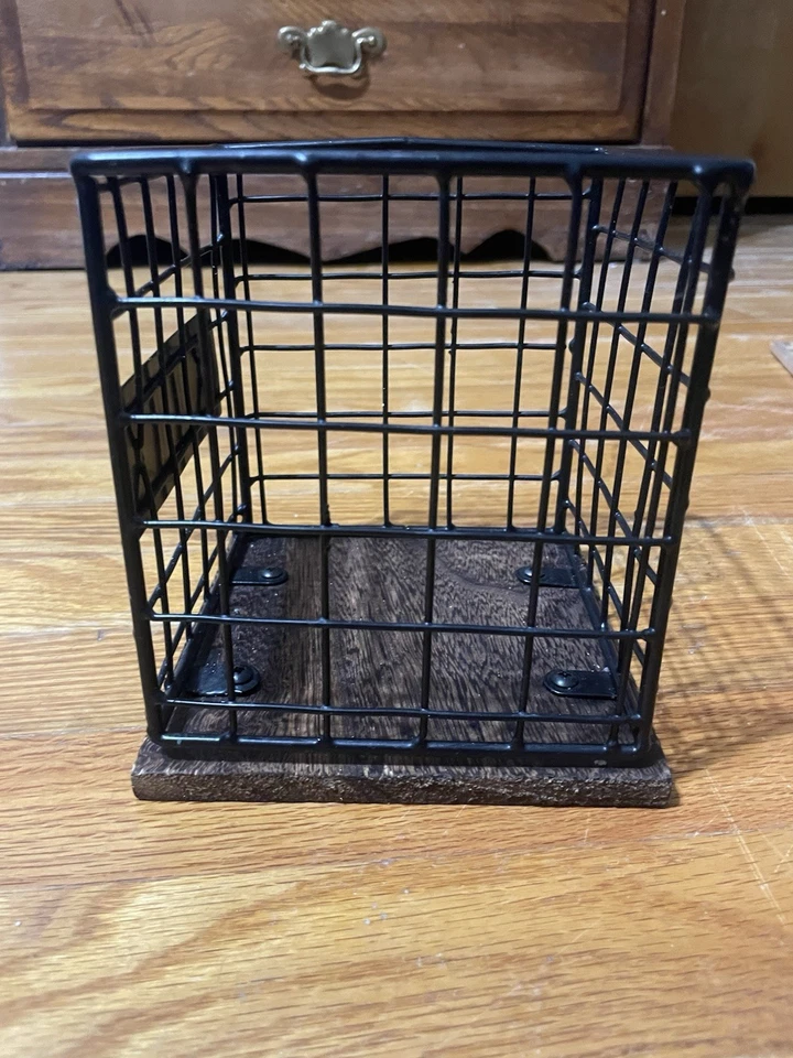 ПОСУДА Rae Dunn. Держатель, квадратная проволока и дерево, фермерский дом кухня, пикник, вечеринка - Изображение 4 из 4