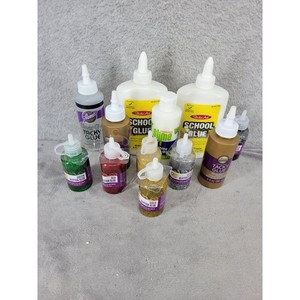 Lot of 12 Glues Tacky Glue Glitter Glue School Glue Slime Glue Craft Supplies