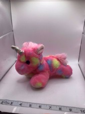 Aurora Jellyroll Pink Unicorn Plush Stuffed Animal 7 Inch