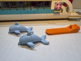 LEGO Friends 41015 DOLPHIN CRUISER SHIP 100% Complete Set w/ Minifigures Jet Ski