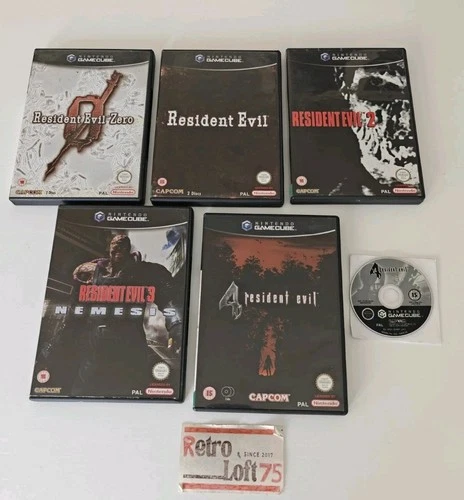 Resident Evil Zero, 1, 2, 3 & 4 GameCube Bundle With Bonus Disc. Good Condition