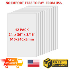 Foam Board White Foam Core Boards 3/16 Inch Thick 24 x 36 Inch 12 Pack